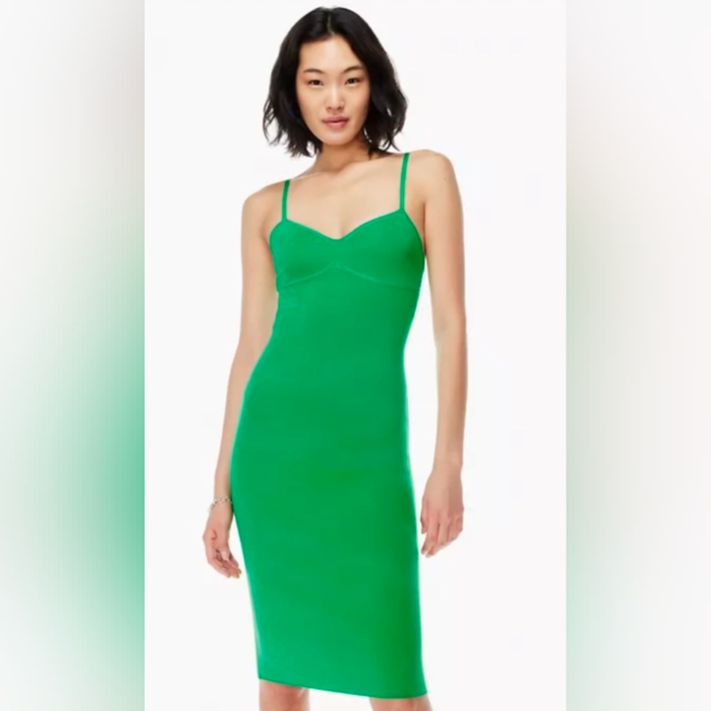 Emerald Green Babaton Sculpt Knit Cocktail Dress